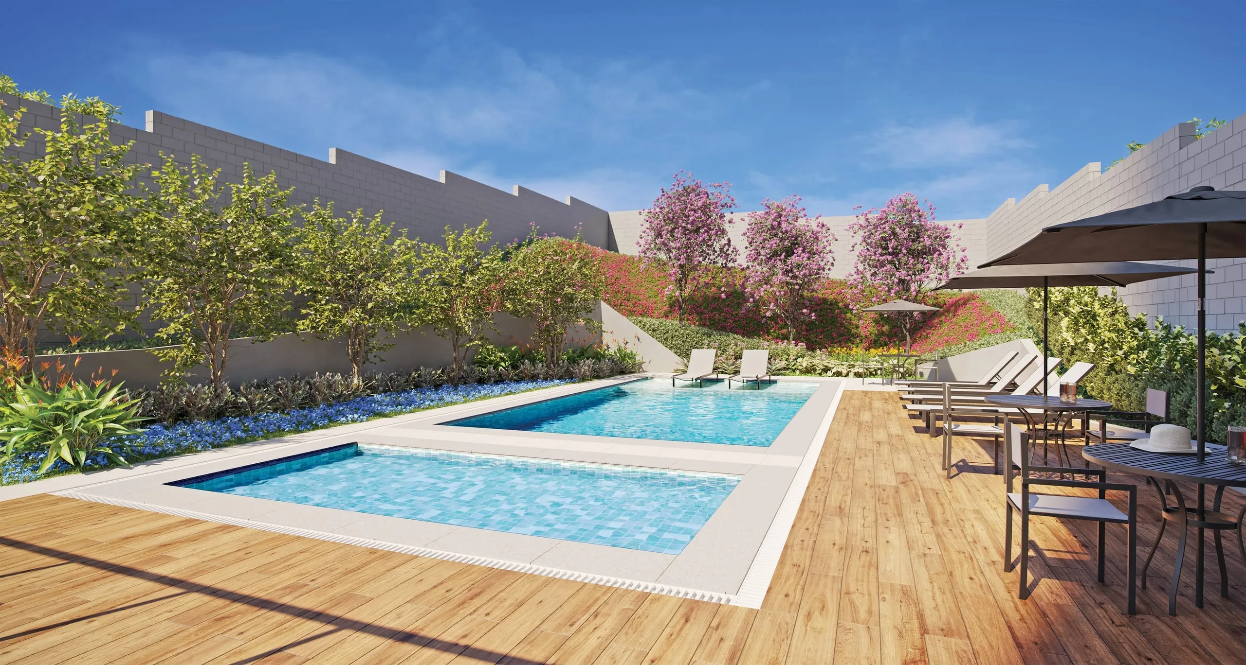 Piscinas adulto e infantil